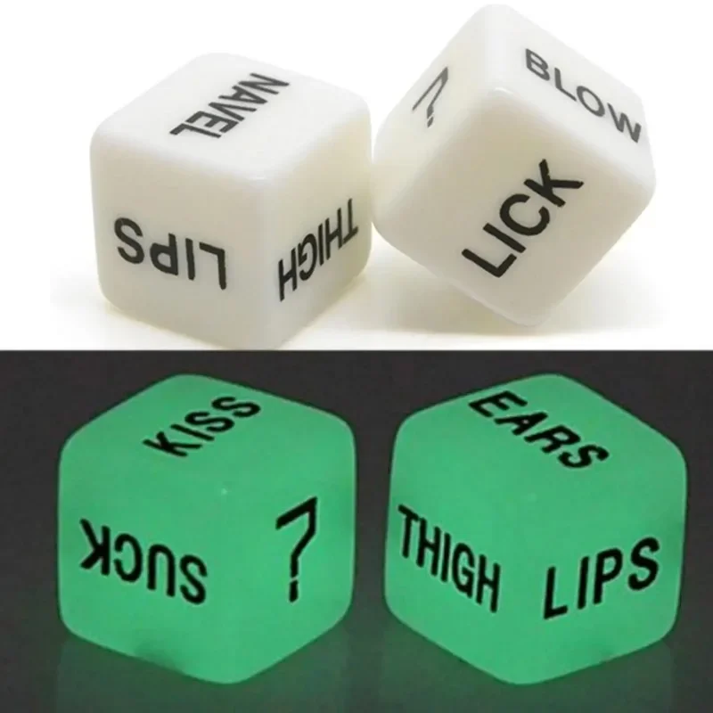 Wedding Rave Accessories Led Party Decorations Halloween Decoration Home Festival Acrylic Plastic Glow-in-the-dark Games Dice