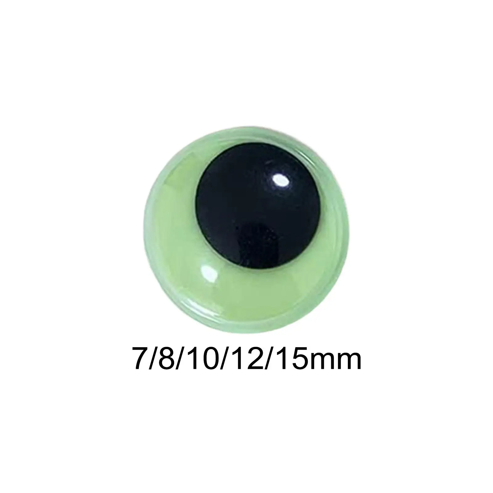 Glow in The Dark Eyes Round Stick on Sticky Movable Eyes Googly for Soft Toys Scrapbooking Crafts Decoration Halloween