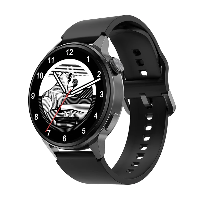 New 390*390 HD Screen NFC Smart Watch Men Bluetooth Call Sport GPS Track Watch Custom Dial Heart Rate ECG PPG Smartwatch For Men 