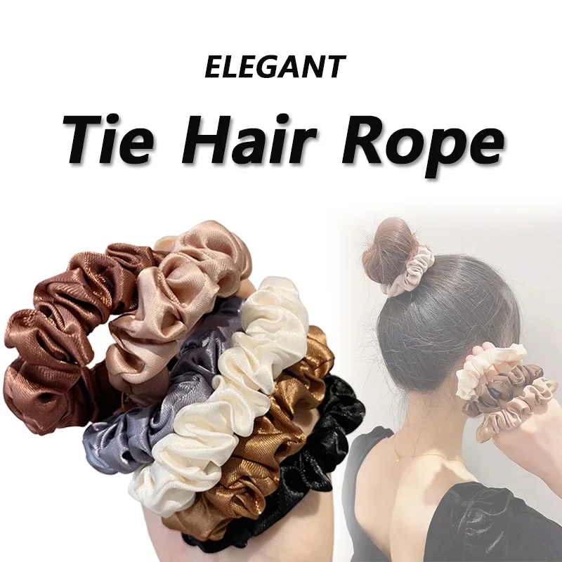 Silk Hair Loop Tie Rope for High Ponytail