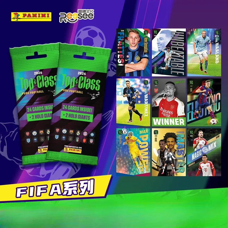 Panini 2024 карта ФИФА, звезда футбола, килянь, Mbappe, Haaland, Роналдо, официальная лимитированная открытка Adrenalyn, официальная торговая карта