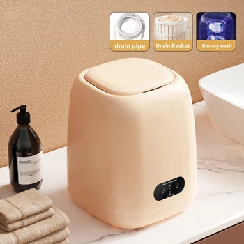 Small Washing Machine for Underwear Children's Clothes mini Washer fully automatic Portable Washing Machine with Spin Dryer 220V 1