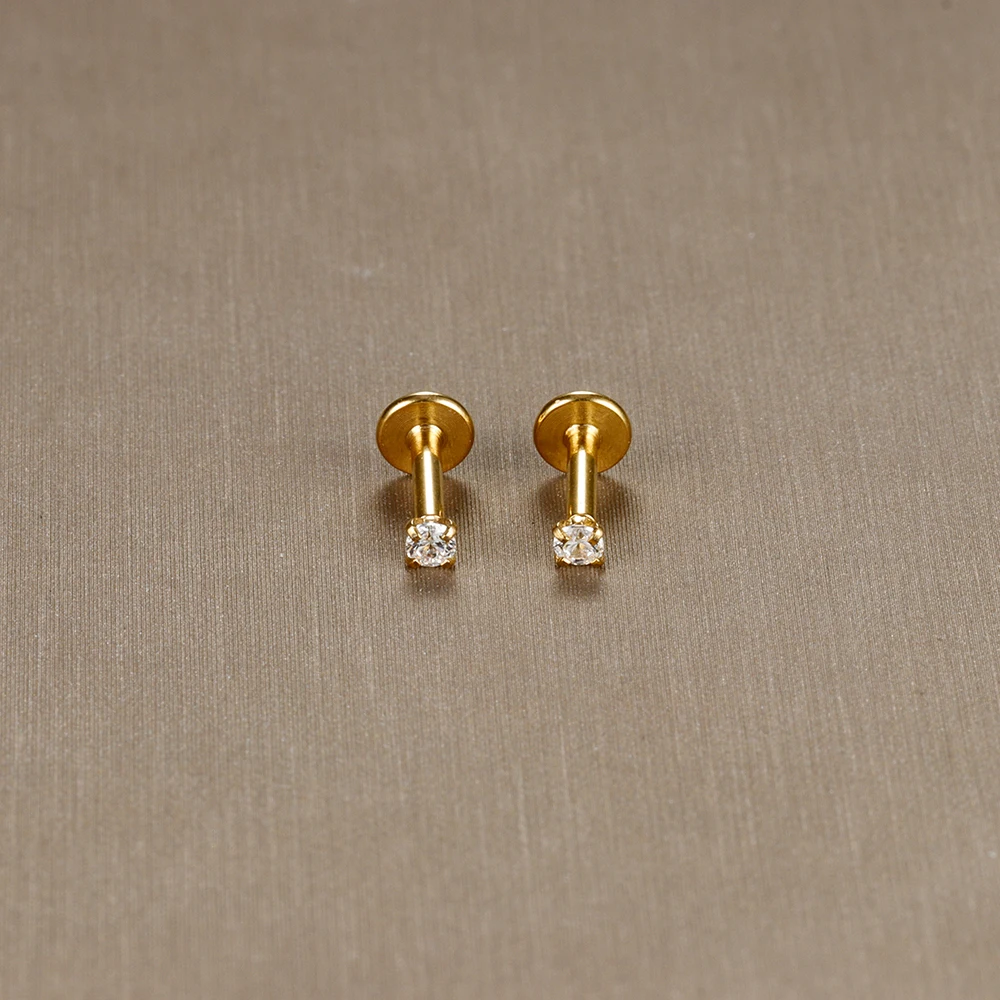 2PC Labret Tragus Stud Earrings image 3