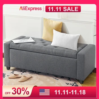 Folding Storage Ottoman 1