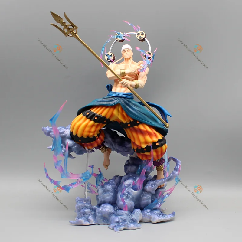 

33cm One Piece Anime Figure Enel Action Figure Standing Model Toy Glowing Figurine Collectible Toys Gift Room Ornament