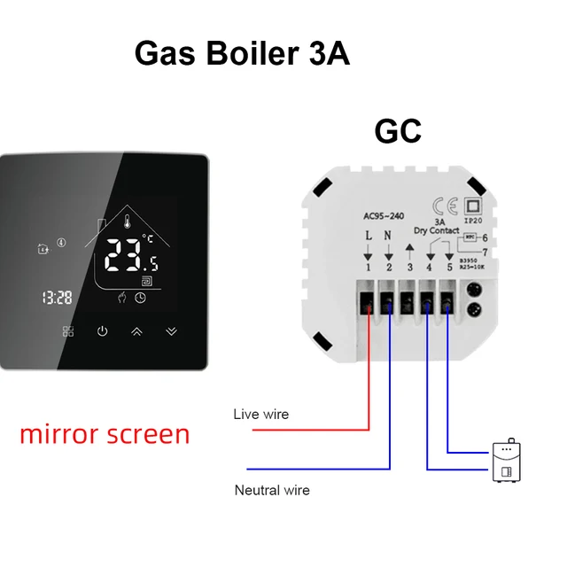 black 3A gas boiler