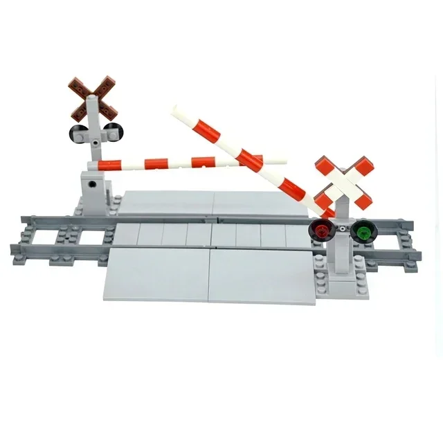 City Train Rail Tracks and Railway Building Block Set - Creative DIY Brick Toys
