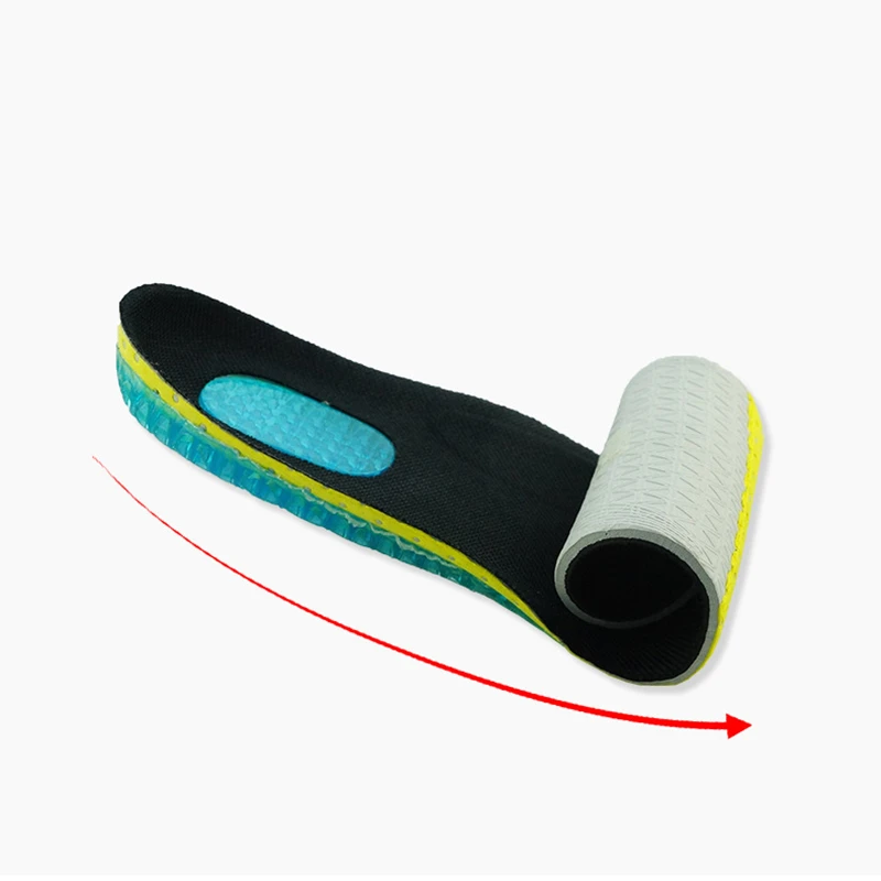 Silica Gel Orthopedic Elastic Insoles Foot Care Protector Elastic Cushion Arch Support Running Sports Insoles EVA Soft Shoes Pad
