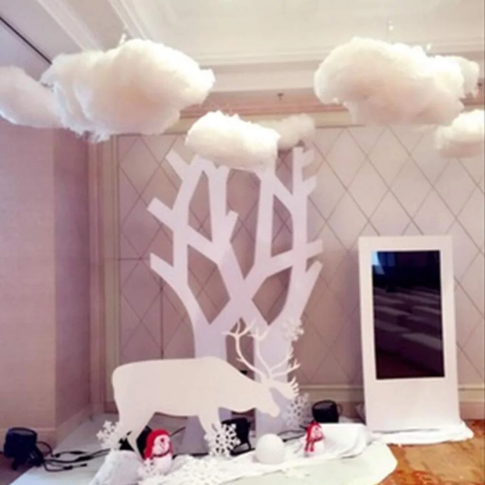 9pcs 3D Artificial Ceiling Cloud Decorations 2