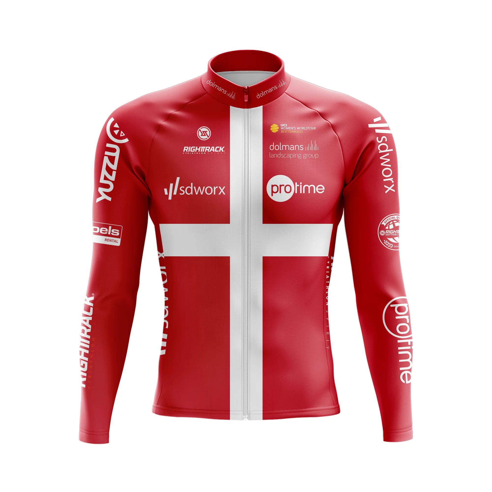 thumbnail image 1 of Jersey de ciclismo de invierno Champ SDWorx Chaquetas térmicas de manga larga de polar Protime Ropa de ciclismo de carretera RightTrack, 1 of 5