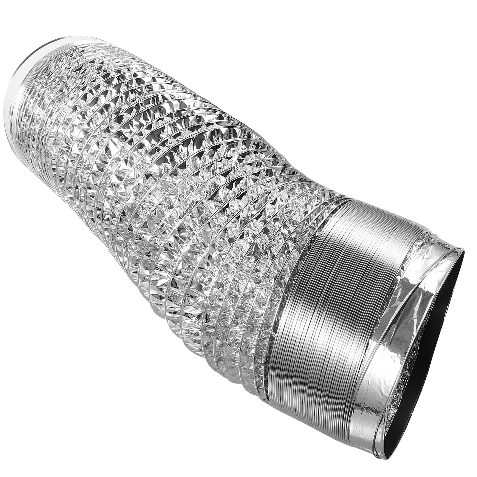 1Pcs 180Mm 알루미늄 호일 덕트 호스 공기 순환을 위한 견고한 개폐식 환기 호스 열 제거 습도 제어 Hvac
