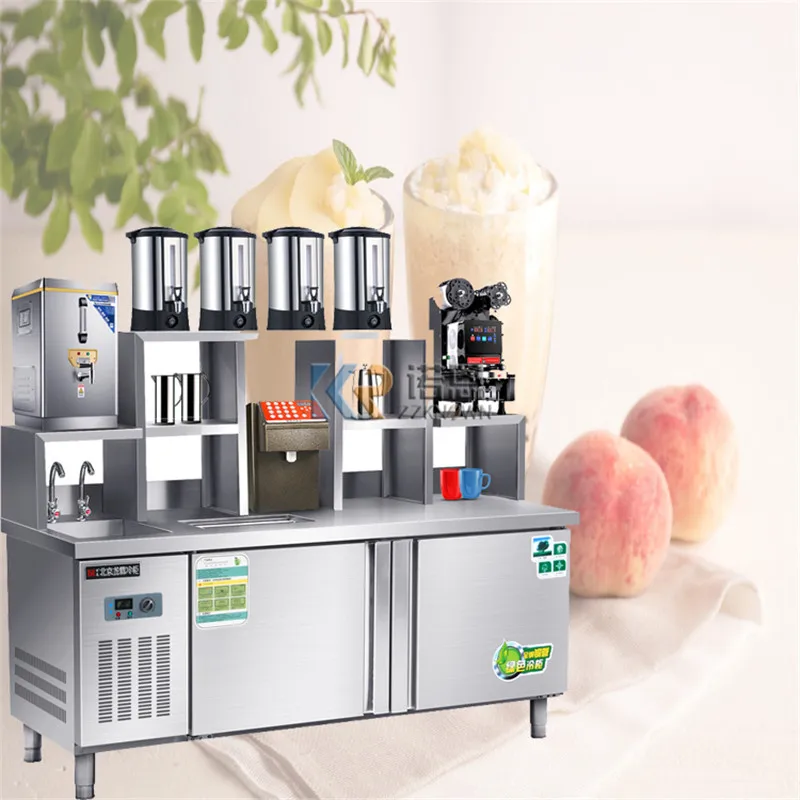 Restoran Bubble Tea Shop Stainless Steel Juice Bar Counter