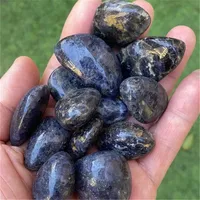 20-30mm Cordierite Spiritual Products Crystal Gravels Decorations Natural Blue Iolite Tumble Stones For Home Decor 1