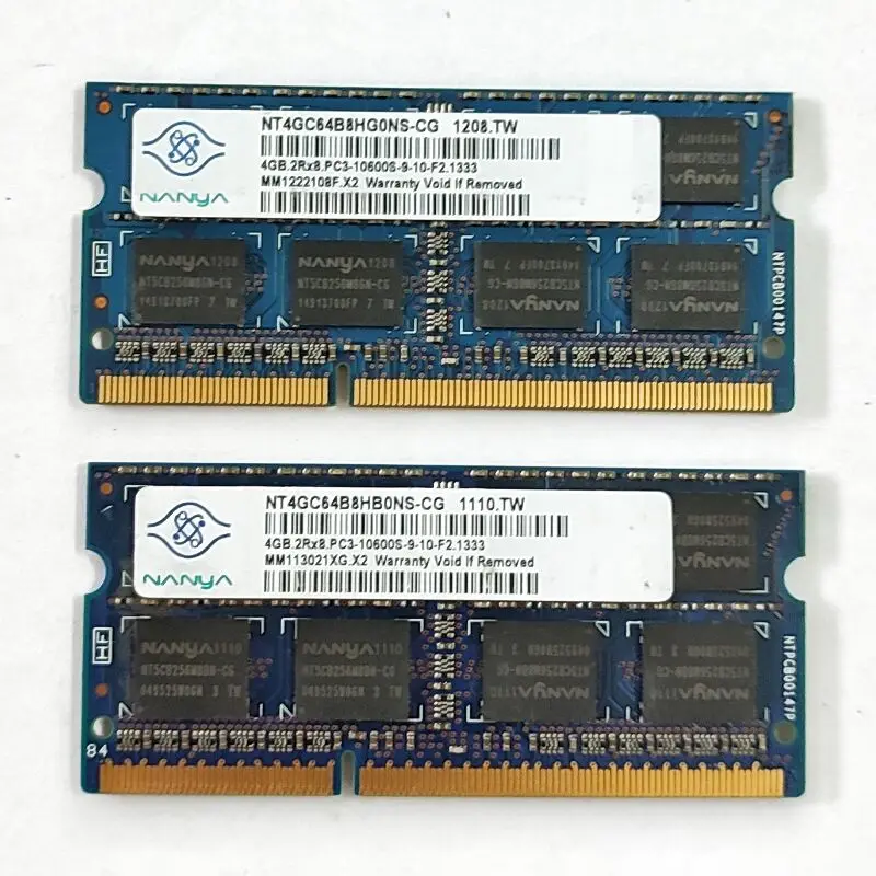 Description Picture 6 of itemNanya RAMS DDR3 4GB 1333MHz laptop memory ddr3 4GB 2RX8 PC3-10600S 204pin SODIMM  1.5V