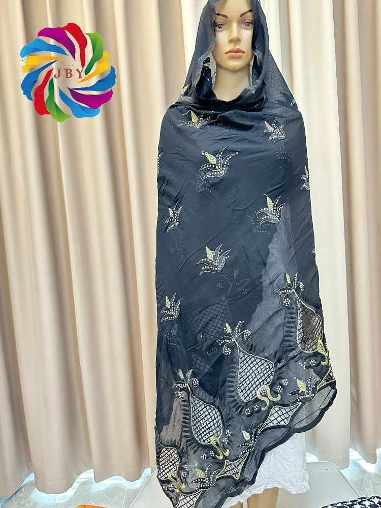 2023 High Quality Hot Sales African Muslim Scarf 100% Cotton Scarf African Women Hijab Scarf Dubai Scarf on Wholesale price