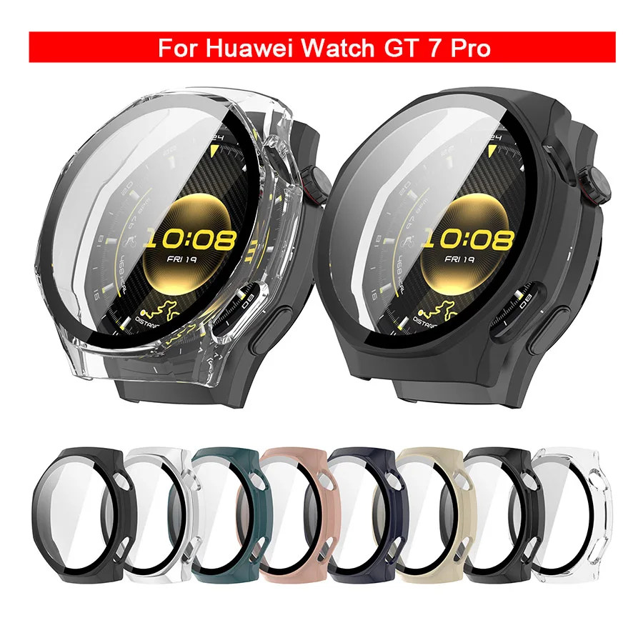 Premium Protective Glass Case - Anti-Scratch Screen Protector & Hard PC Bumper