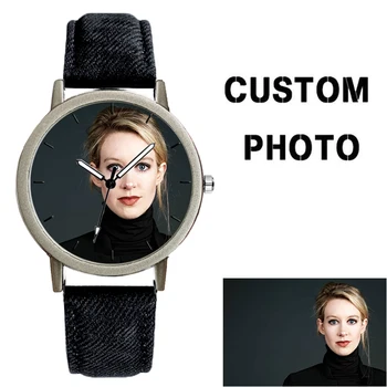 Orologio di fabbrica personalizzato a buon mercato uomo donna orologi personalizzati fidanzato fidanzata regalo di compleanno stampa fotografica