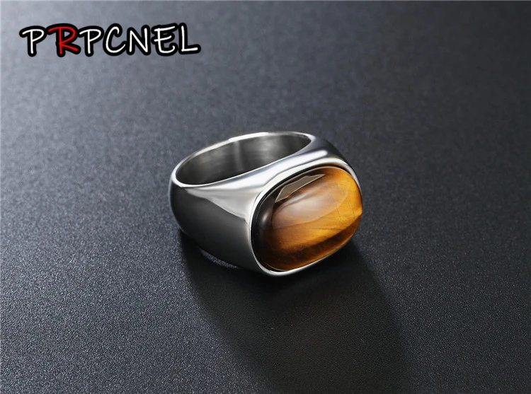 2 color Natural Tiger Eye Rings Flower Band Stone Ring For men Women Antique Silver Plated Fashion Jewelry 2