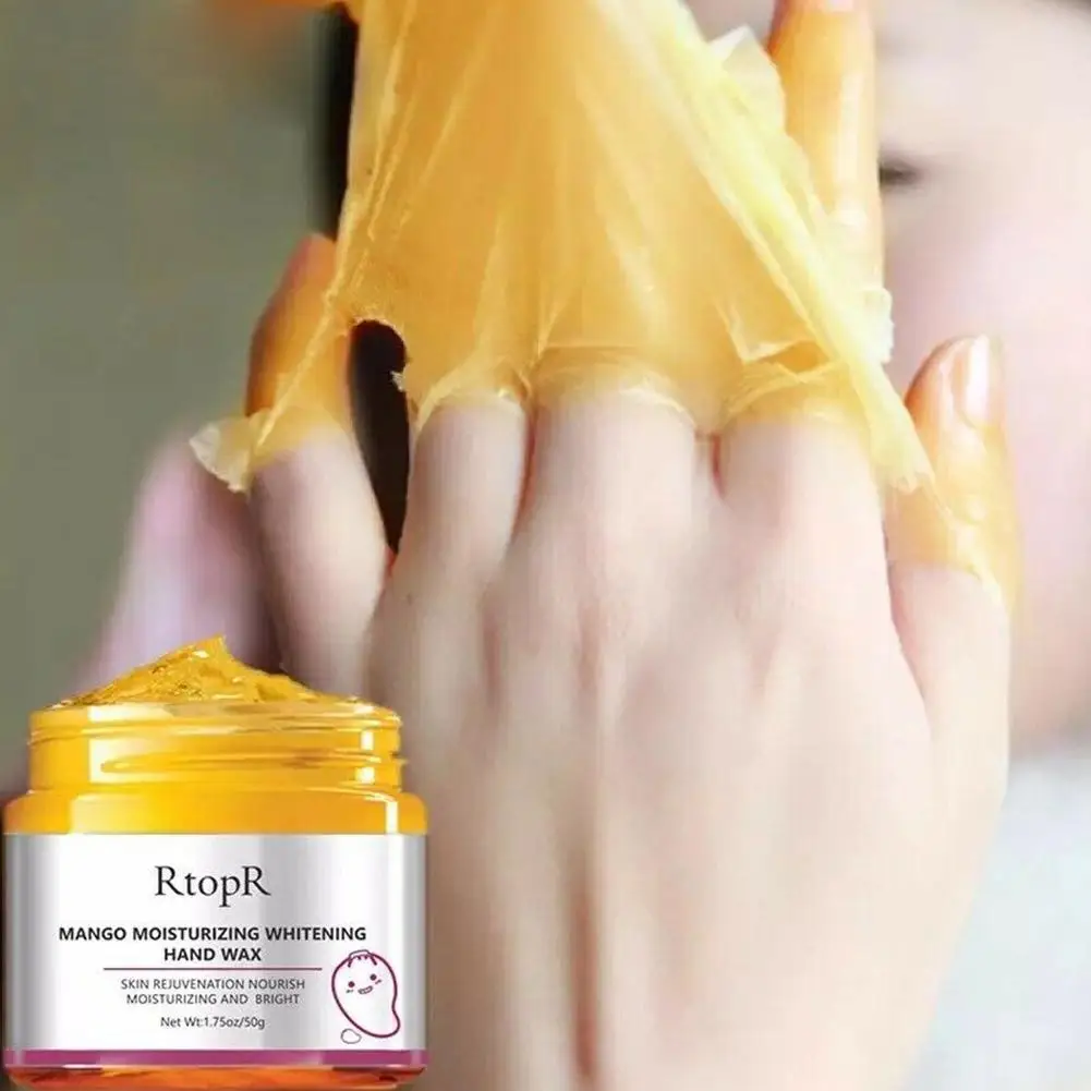 

Mango Moisturizing Hand Wax Whitening Hand Mask Anti-Aging Skin Hand Care Improve Dryness Nourishing Calluses Exfoliating B5V2