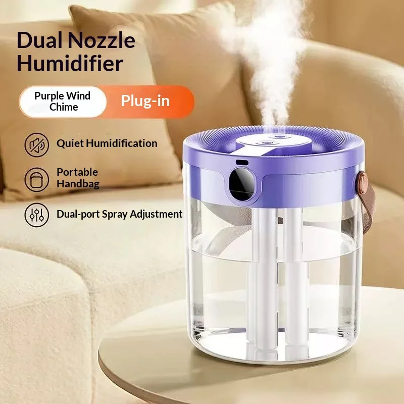 Humidificateur d'air grande capacité, 3 modes de pulvérisation, humidificateur ultrasonique silencieux, lumière de nuit LED, affichage numérique pour chambre à coucher, bureau, maison