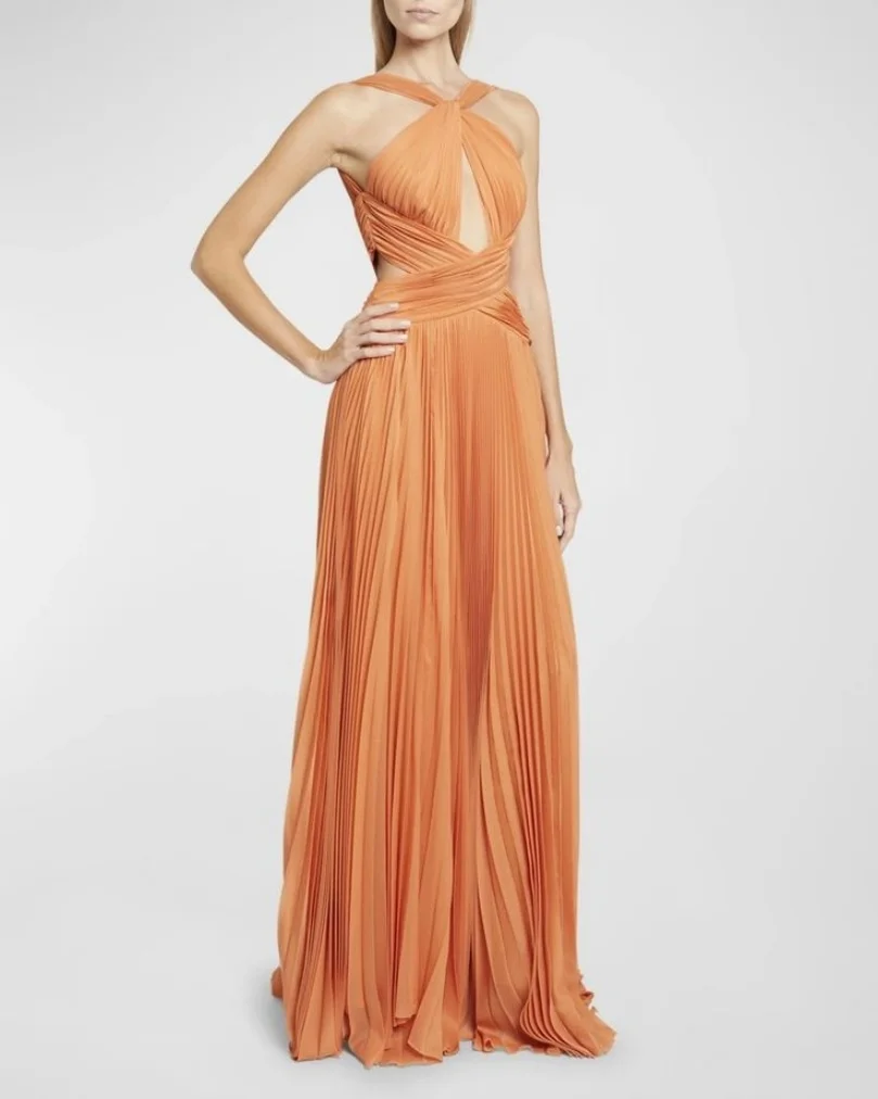 strapless open back dress Sofia Open Back Satin Maxi Dress main image 0