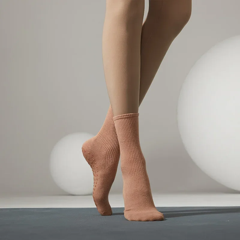 Yoga Socks Professional Non-slip Silicone Dance Sports Women Lady Cotton Breathable Fitness Gym Pilates
