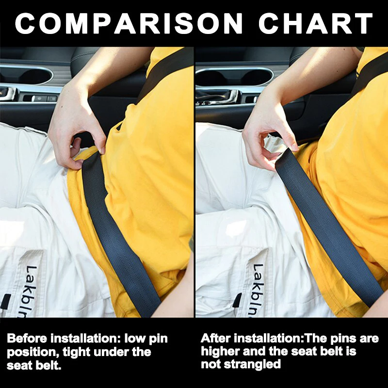 2pcs Car Seat Belt Clip Extender Safety Seatbelt Lock Buckle Plug Thick Insert Socket Converter Baby Safety Buckle Accessories