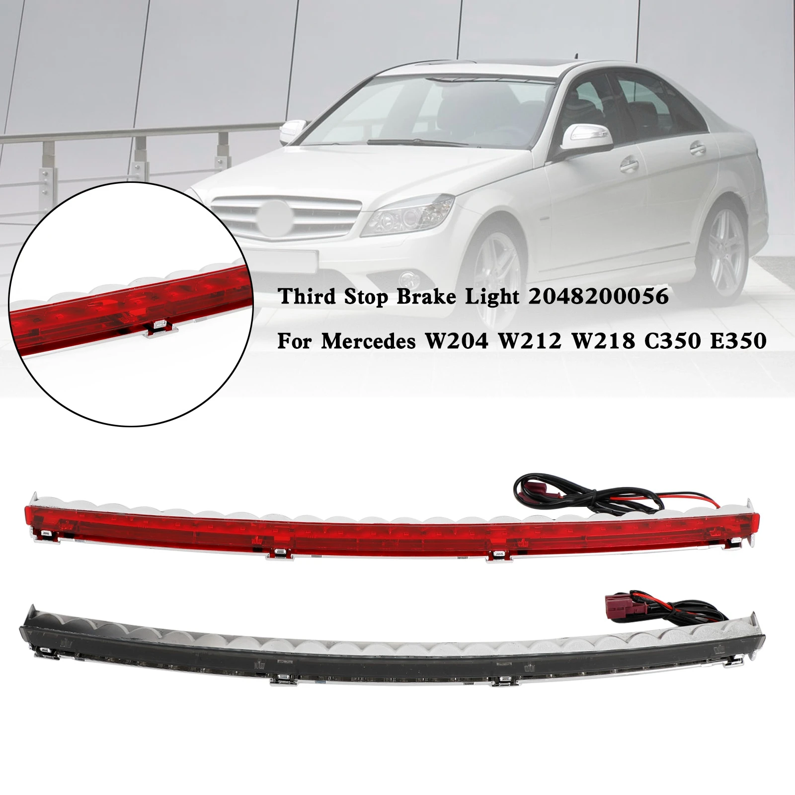 Third Stop Brake Light 2048200056 For Mercedes W204 W212