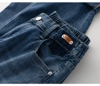 4XL Plus Size Jeans Women 2023 Spring Denim Harem Pants High Stretch Retro Label Slim Pants Oversized Curve Clothes - Image 5