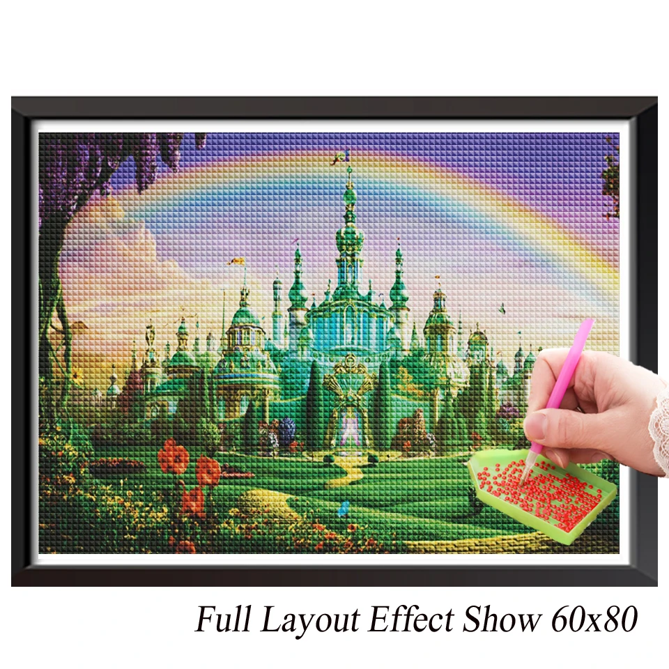 Wizard Of Oz Emerald City - 5D Diamond Painting -  %