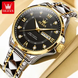 Luxury Luminous Quartz Wristwatch with Date Feature - Elegant Waterproof Design - Yes (Ivory)