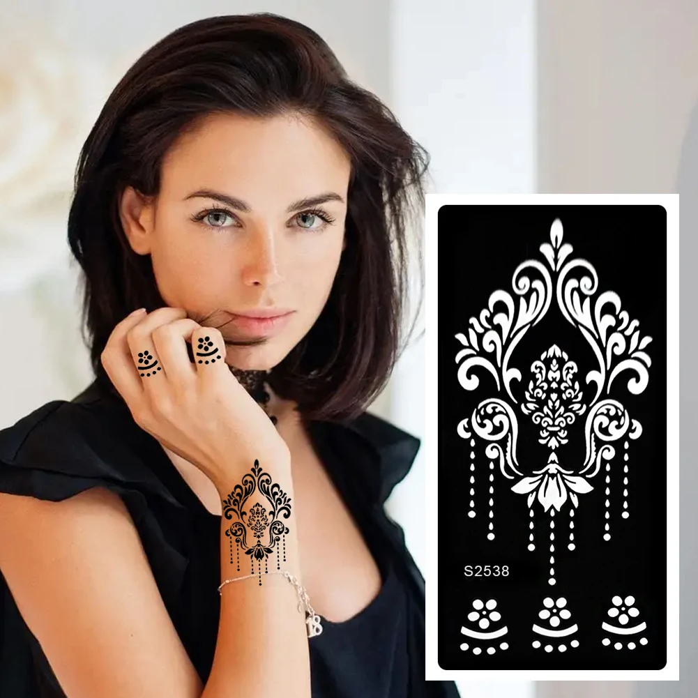 Tattoo Stencils Henna Templates Hand Foot Body Art Airbrush Paint
