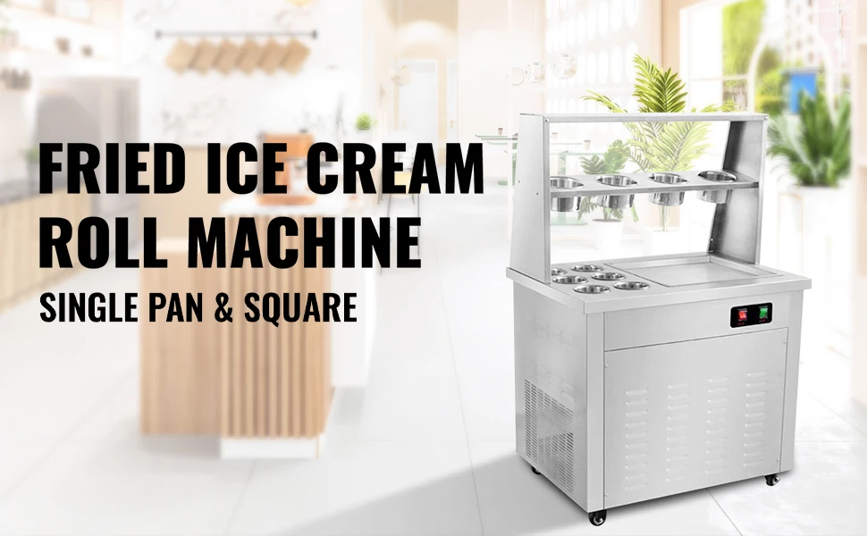 vevor fried ice cream roll machine