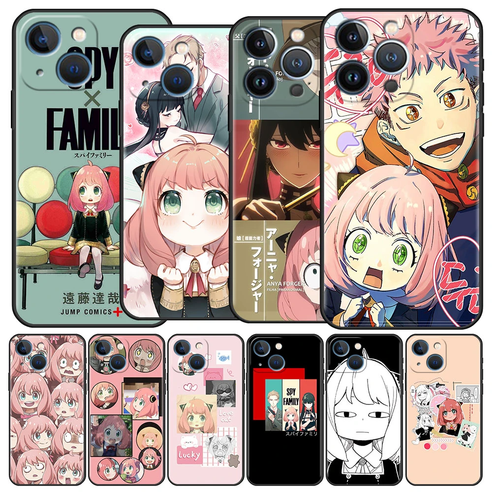 iphone 11 phone case Spy Family Cartoon TPU Case For Apple iPhone 13 11 12 Pro 7 XR X XS Max 8 6 6S Plus 5 5S SE 2022 13Pro Soft Phone Funda cute iphone 11 cases