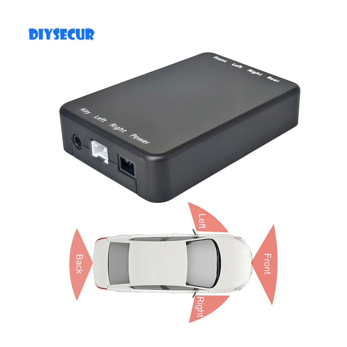 DIYSECUR 4 Way Control Box Switch Video Channel Converter for 360° Car ...