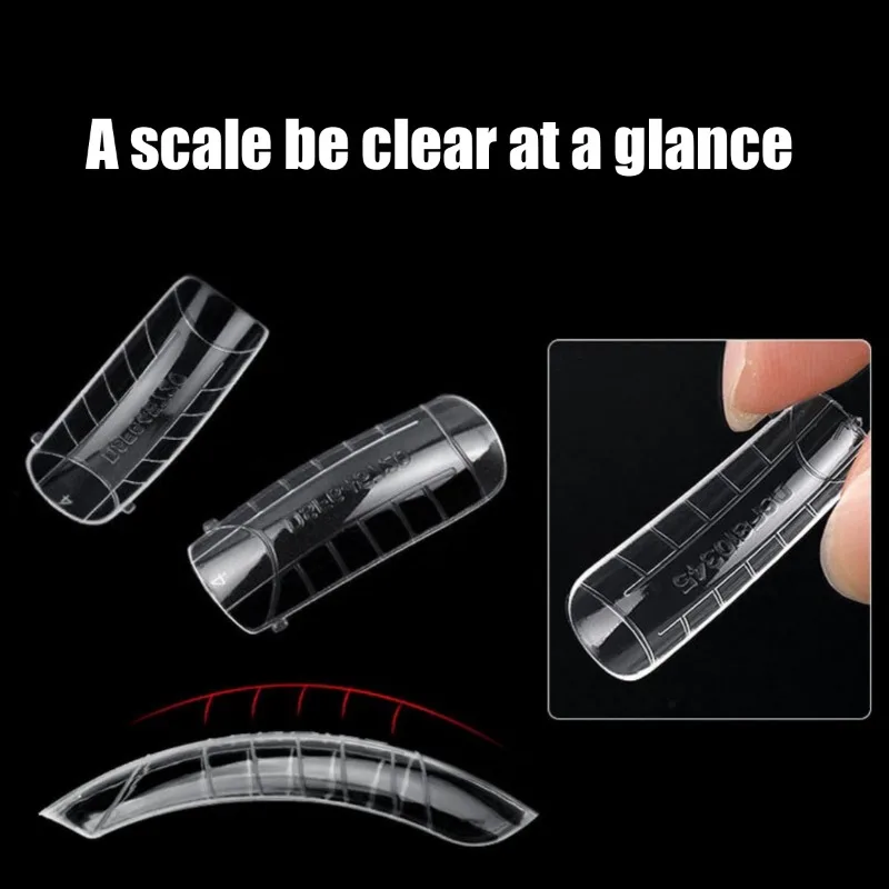 60개/1봉 풀커버 네일 듀얼 폼 폴리 익스텐션 젤 네일 폼 빌더 젤용 재사용 가능 16 사이즈 네일 연장 몰드