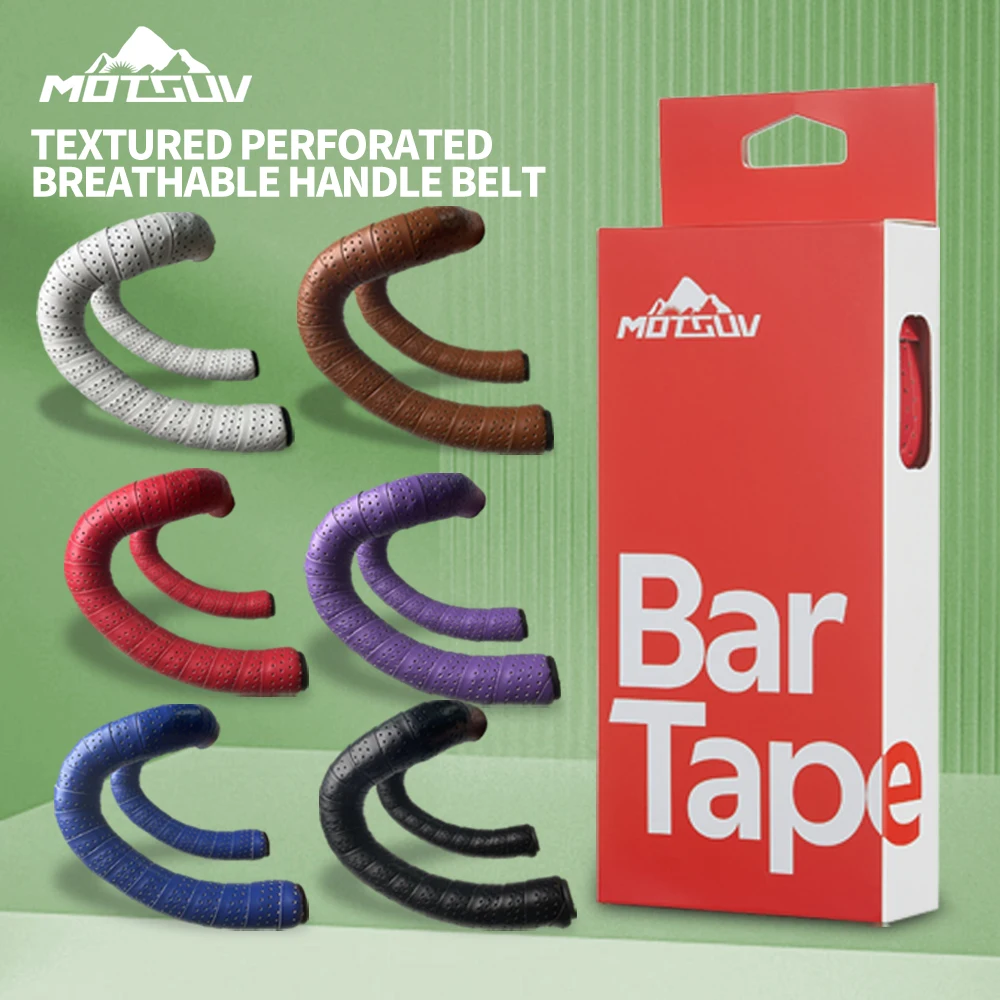 MOTSUV Road Bicycle Handlebar Tapes Bar Through Hole Comfortable Anti-slip Waterproof Ventilation Bike Bar Straps Cycling Access