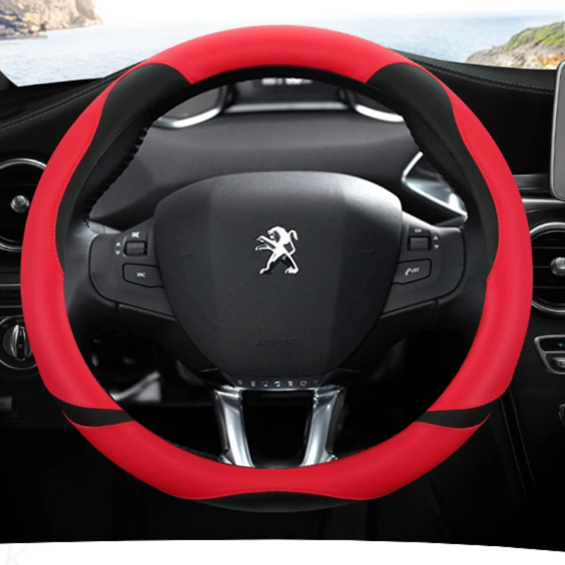 Coprivolante per Auto in pelle microfibra per Peugeot 208 2012 ~ 2018  Peugeot 308 2014 ~ 2021 2008 2013 ~ 2018 accessori Auto - AliExpress
