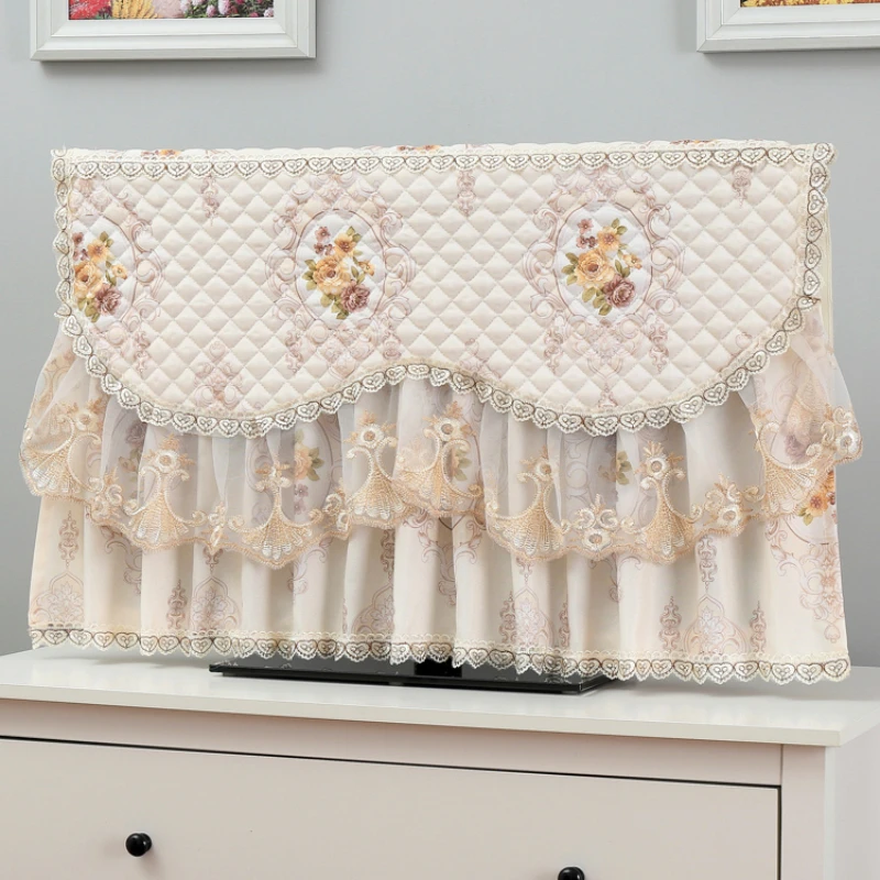 

Minimalist Style Dust Cover Cover Cloth Towel European Style New Protective TV Case Dust Proof and Beautiful LCD TV Set