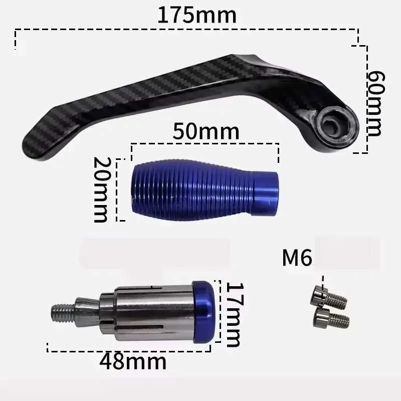 2PCS CNC Motorcycle Brake Clutch Levers Guard Protector Modification Anti-Fall Horn Brakes Hand Guard Bow Protection Rod