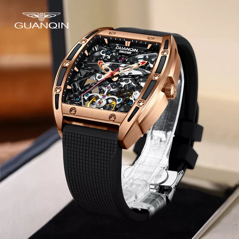 GUANQIN 2023 Men’s Watches Mechanical Automatic Watch For Men Top Brand Luxury Stainless Steel Business Clock Relogio Masculino
