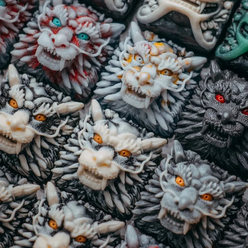 MiFuny 드래곤 키캡 기계식 키보드용 3D 수제 송진 키캡, 커스텀 쿨 키캡, 키보드 액세서리 장식 선물