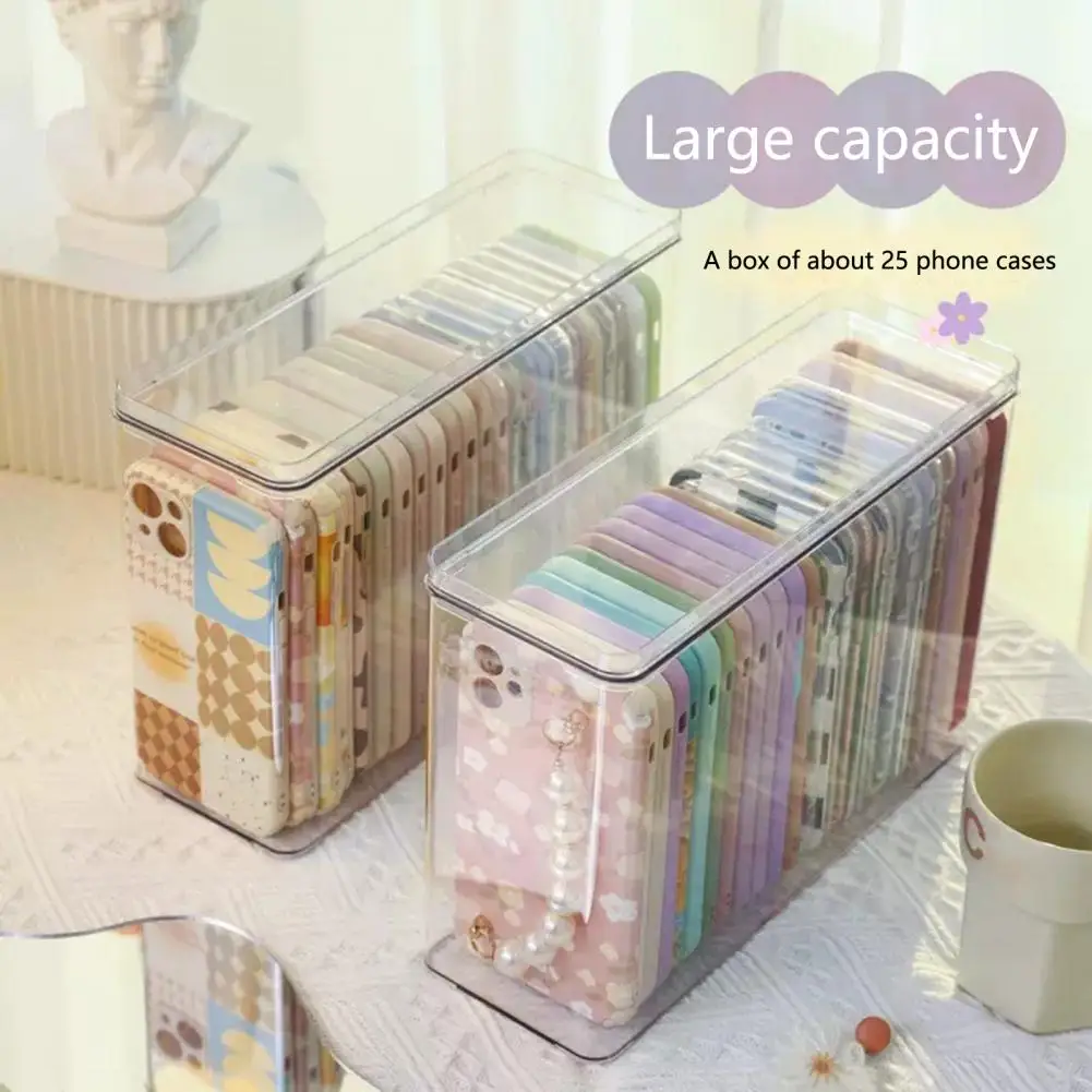 2pcs Portable Storage Box Plastic Household Containers Storage Box for  Bedroom Living Room (Large Transparent Buckle + Small Transparent Buckle  Each