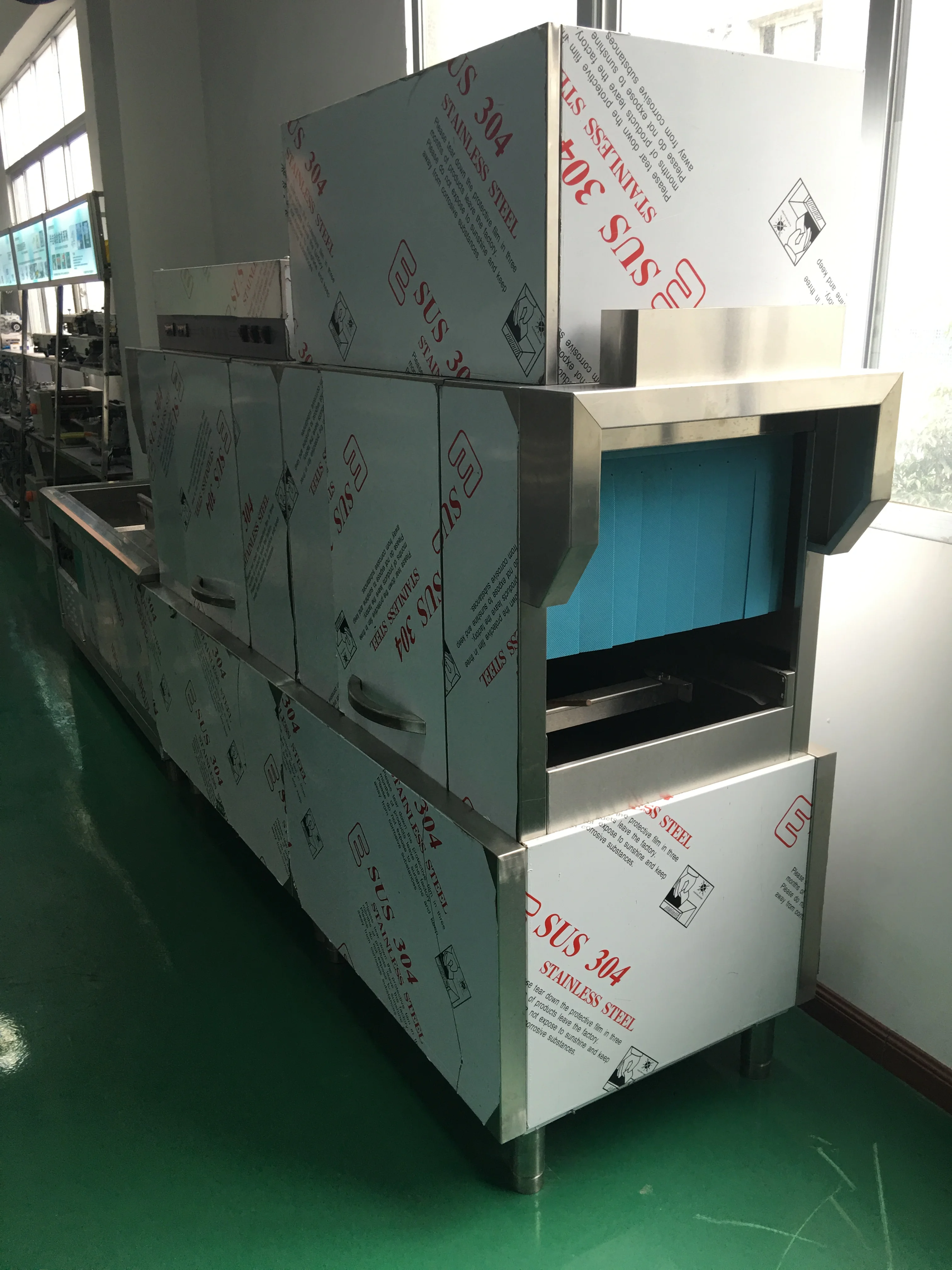 Commercial Intelligent Dishwasher Automatic Drawer Dish Washing Machine Stainless Steel Silver Provided Gear 1 Set 500 220V/380V 3