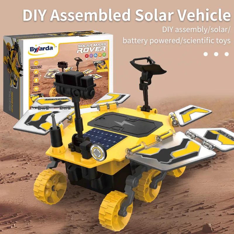 

DIY Solar-Powered Mars Rover Building Kit with Electric Motor - STEM Educational Toy