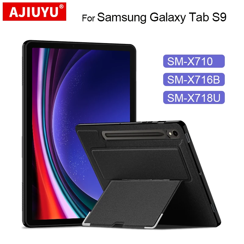 Custodia Per Samsung Galaxy Tab S9 Custodia Per Supporto Da 11 Pollici Per Tablet Sm-X710 Sm-X716B Sm-X718U 11 "Custodia Posteriore Per Cavalletto