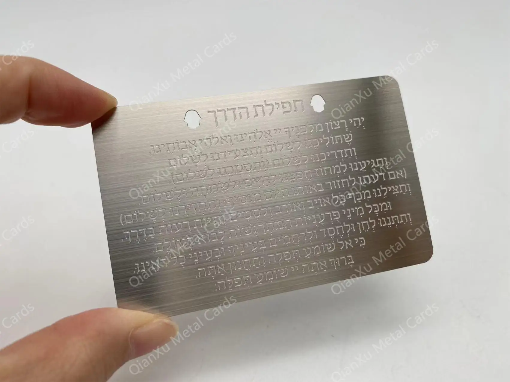 100pcs/lot Chemical etching brushed stainless steel metal business cards screen printing colors