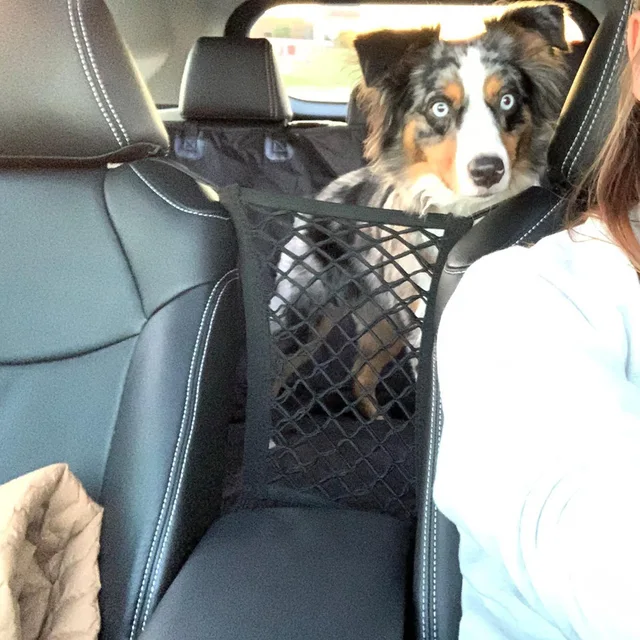 Dog Car Barrier For Back Seat - Mesh Dog Barrier For Car