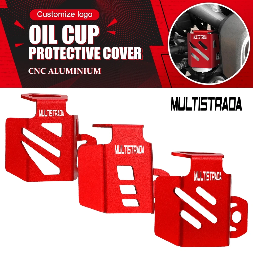 

For Ducati MTS1100 1100S 1200 1200S Motorcycle CNC Aluminum Accessories Rear Brake Fluid Reservoir Guard Protector Oil Cup Cover