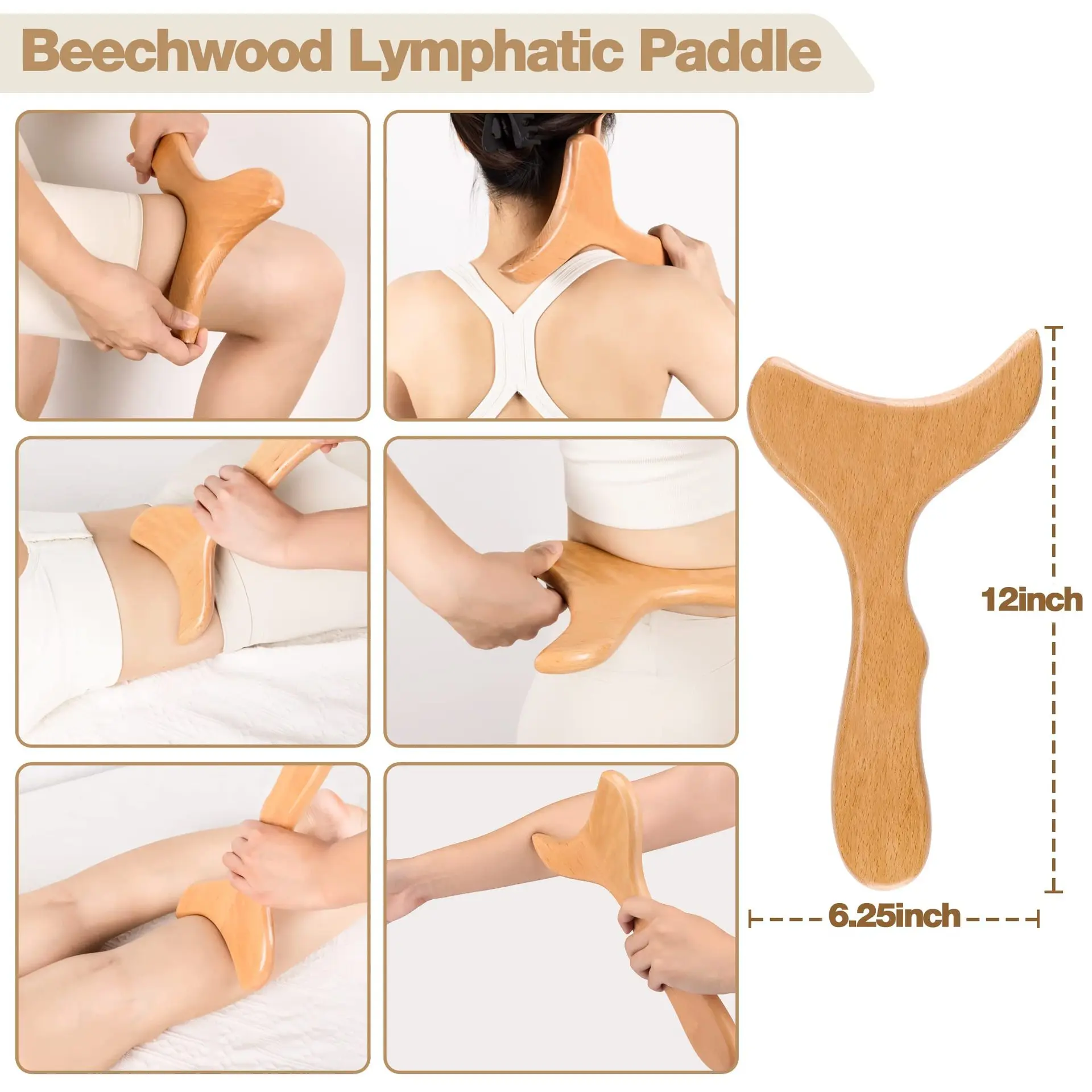 Holz Massage Set Zur Schmerztherapie Und Gegen Cellulite Am Körper_voghion.com